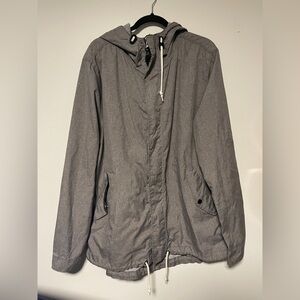 H&M Charcoal Hooded Raincoat for Men